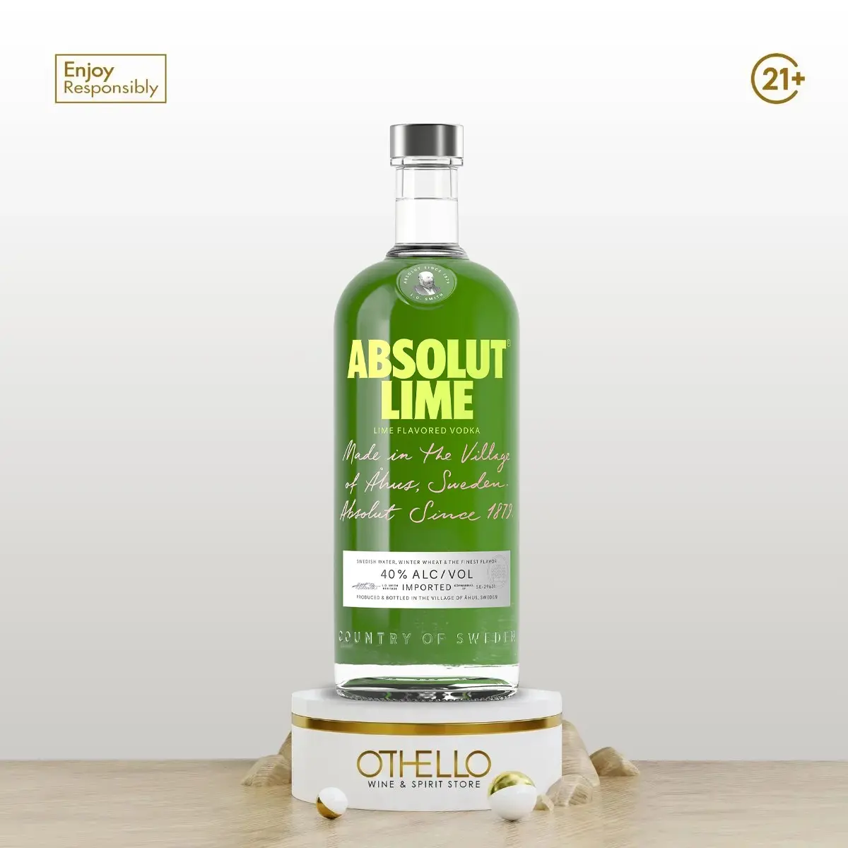 Absolute Vodka Lime 750ml